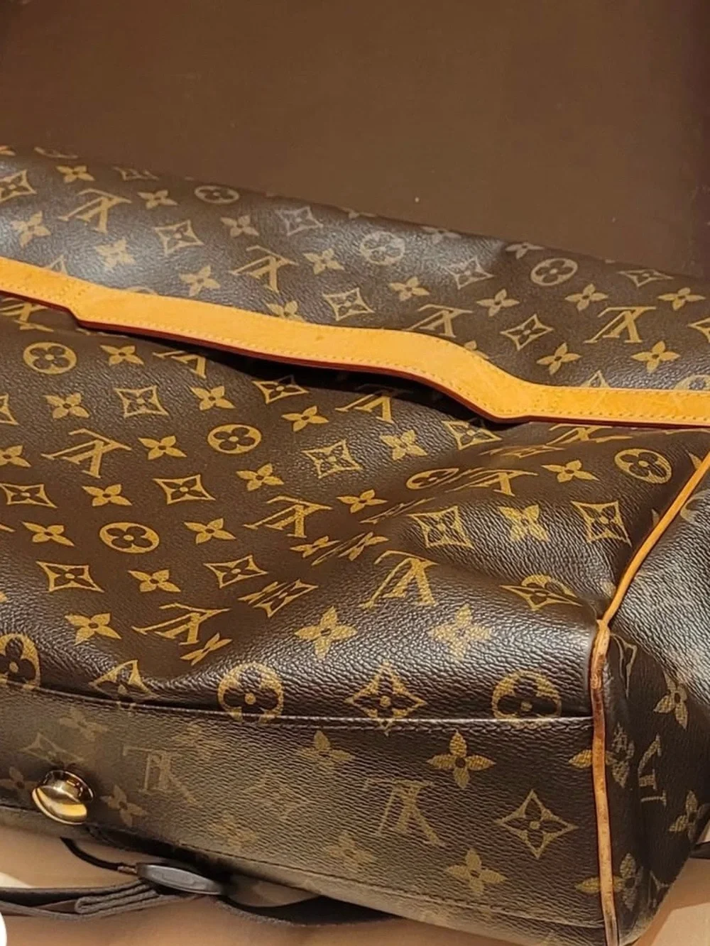 Louis Vuitton Abesses Monogram Messenger Bag in Dark Brown